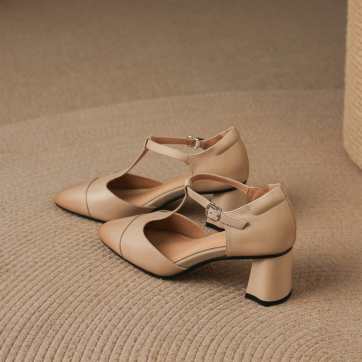Helene Genuine Leather Heels