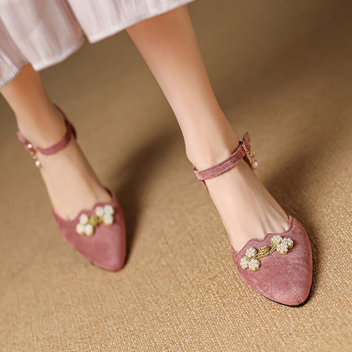 Ravie Genuine Suede Heels