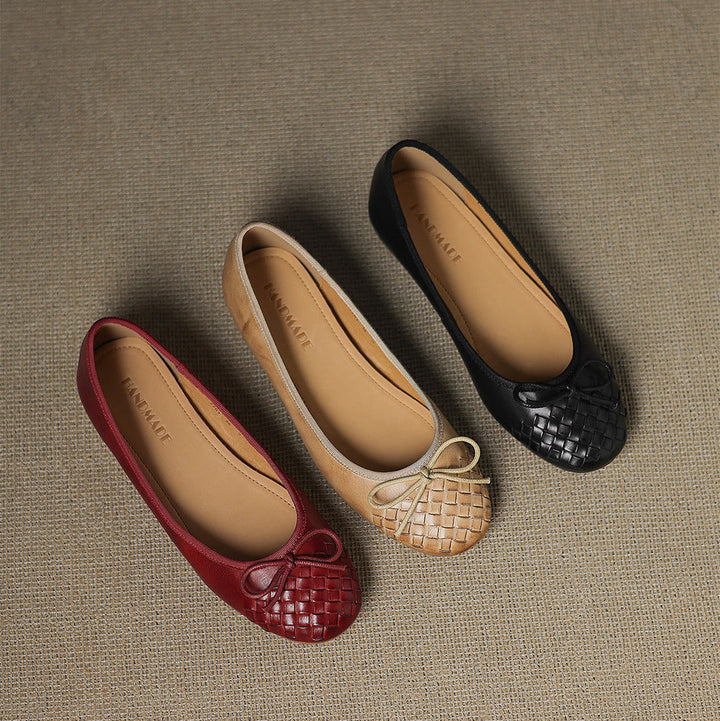 Vara Genuine Leather Flats