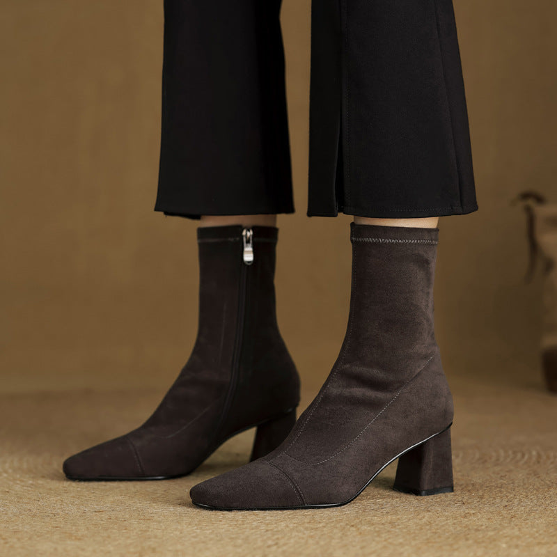 Sari Genuine Suede Boots