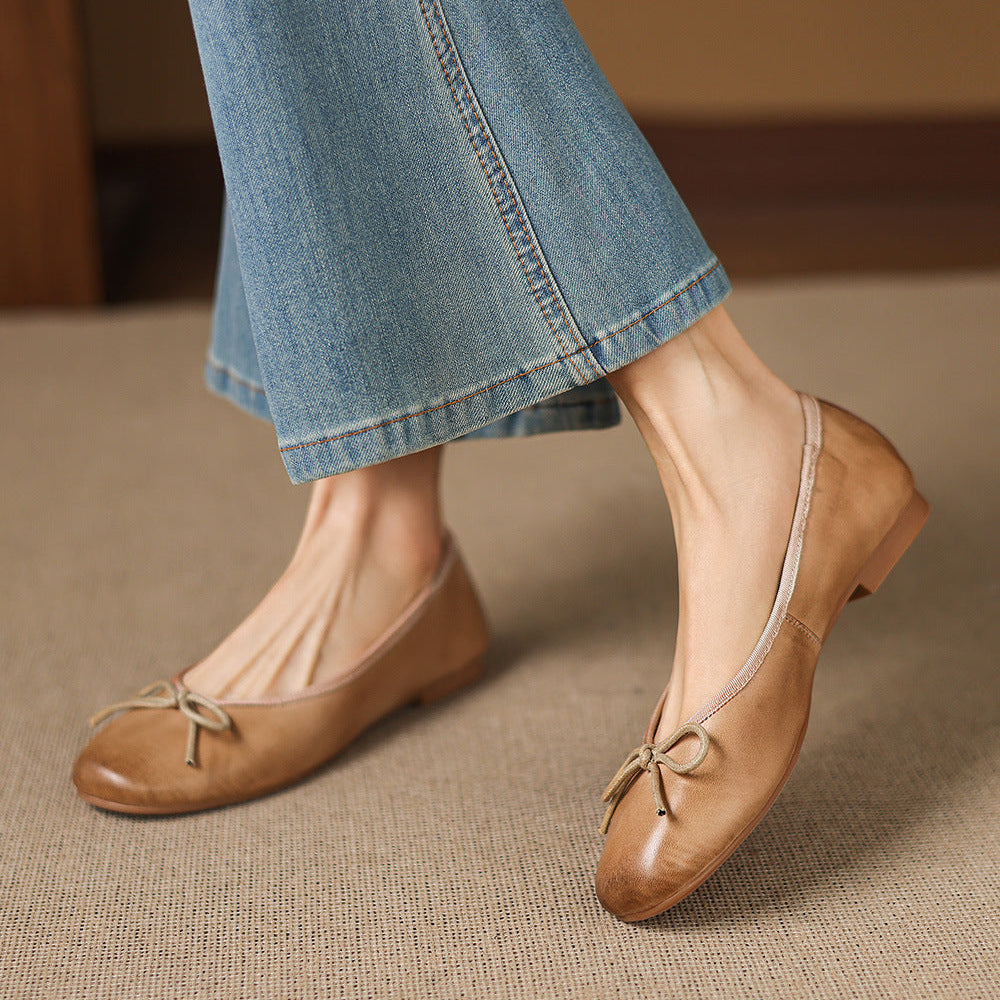 Talla Genuine Leather Flats