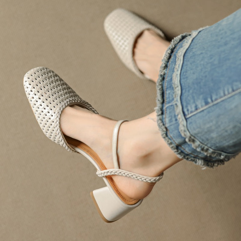 Orelia Genuine Leather Heels