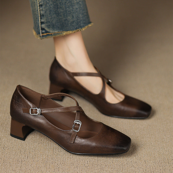 Luma Genuine Leather Heels