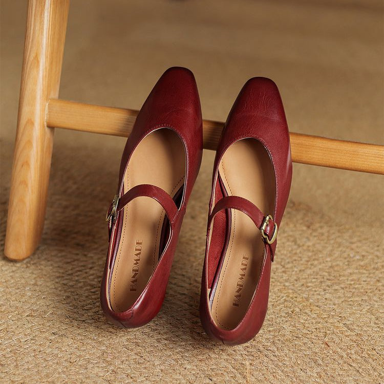 Lila Genuine Leather Flats