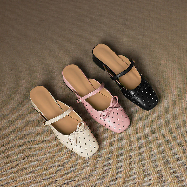 Belle Genuine Leather Mules