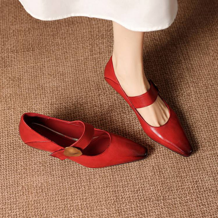 Alysa Genuine Leather Heels