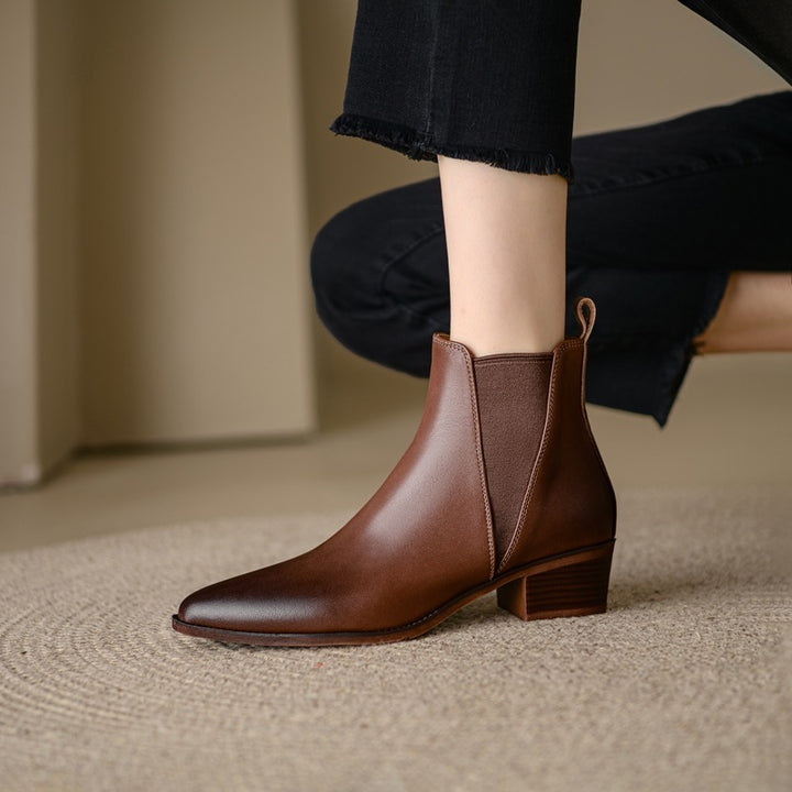 Elloria Genuine Leather Boots