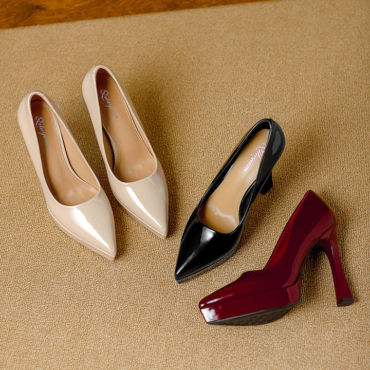 Vela Genuine Leather Heels