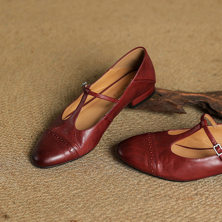 Jasmine Genuine Leather Flats