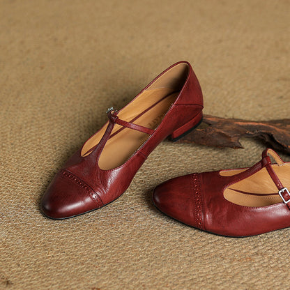Jasmine Genuine Leather Flats