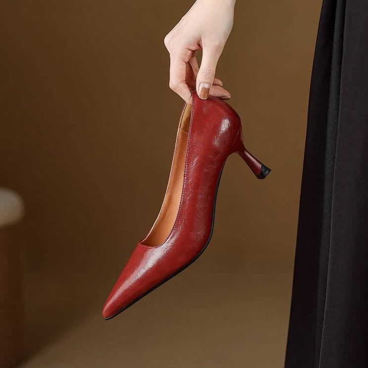 Linelle Genuine Leather Heels