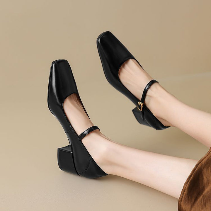 Kristen Genuine Leather Heels