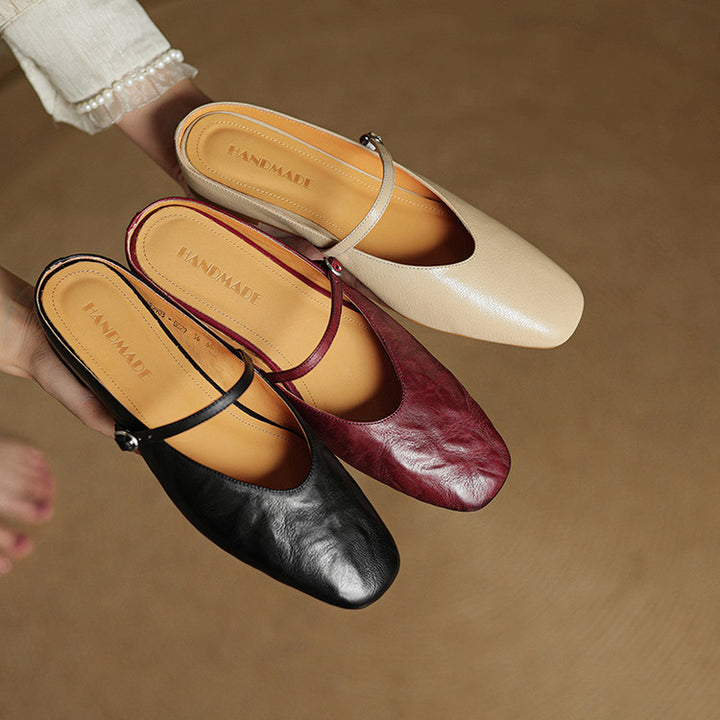 Rovina Genuine Leather Mules