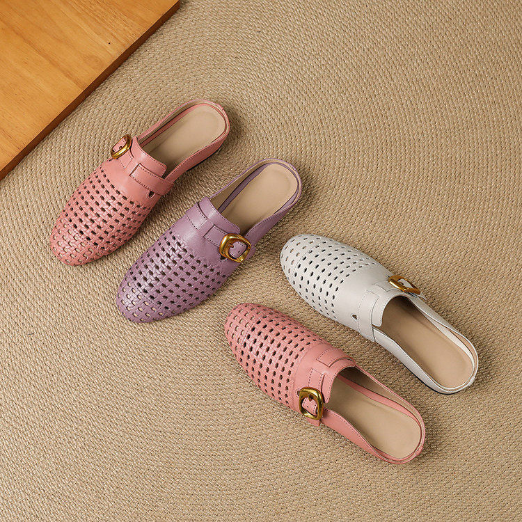 Marcella Genuine Leather Mules