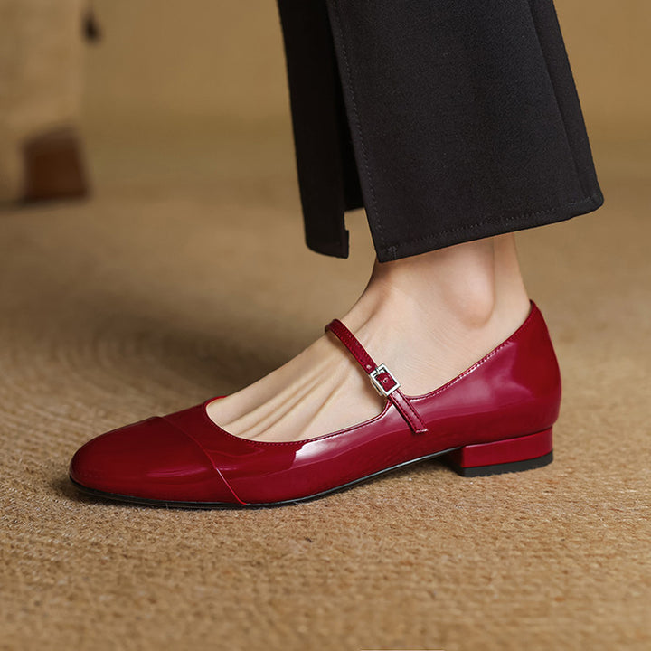 Jaya Genuine Leather Flats