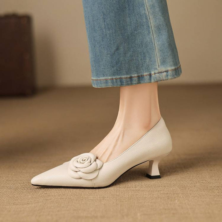 Arisa Genuine Leather Heels