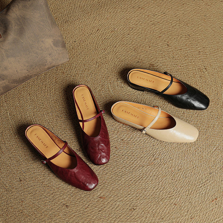 Rovina Genuine Leather Mules