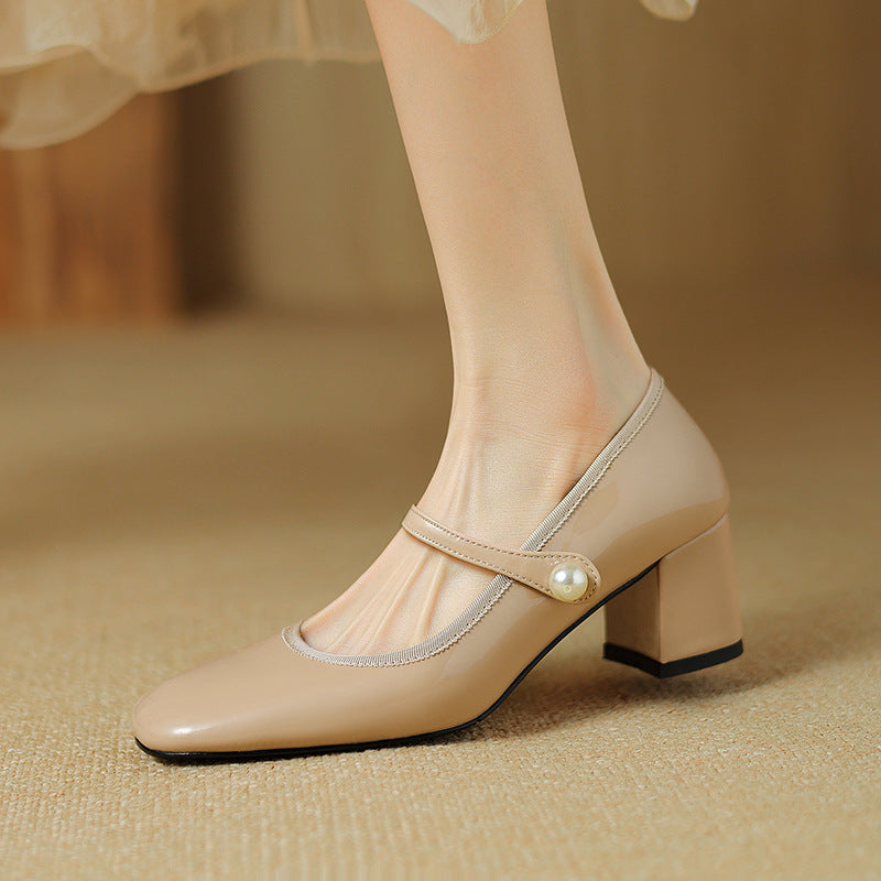 Calista Genuine Leather Heels