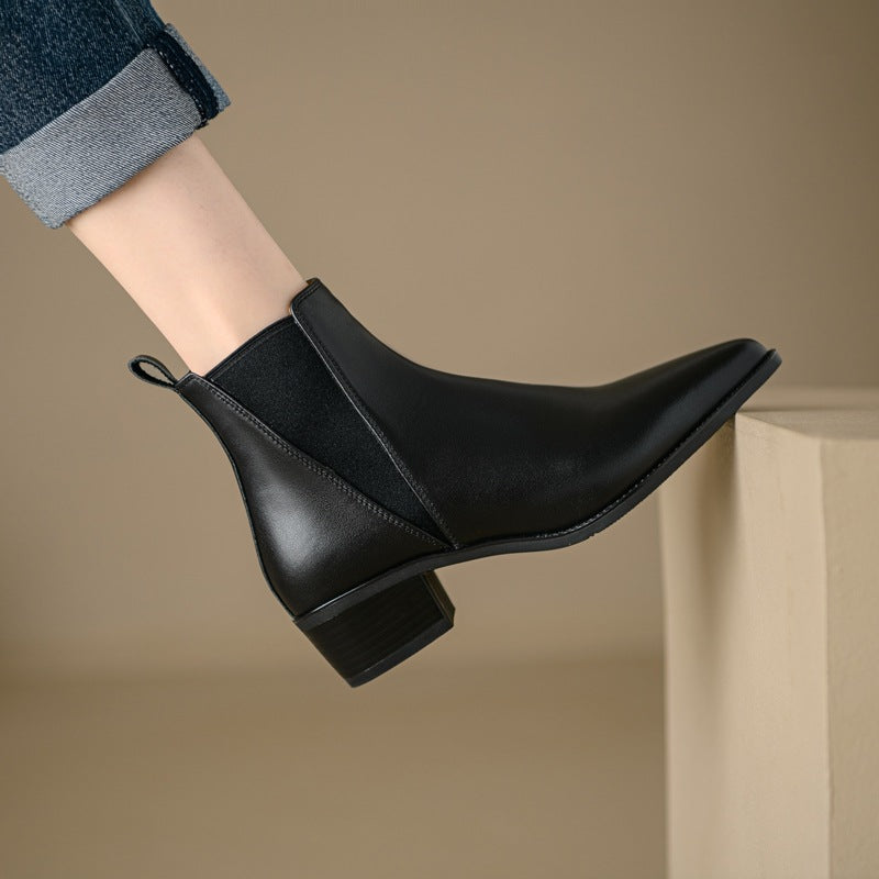 Elloria Genuine Leather Boots