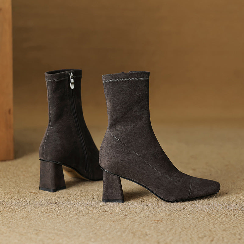 Sari Genuine Suede Boots