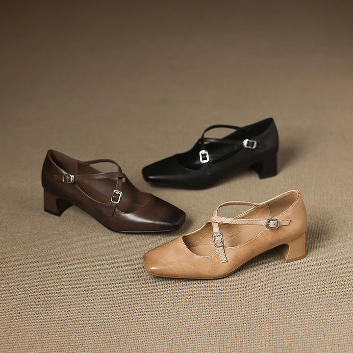 Luma Genuine Leather Heels