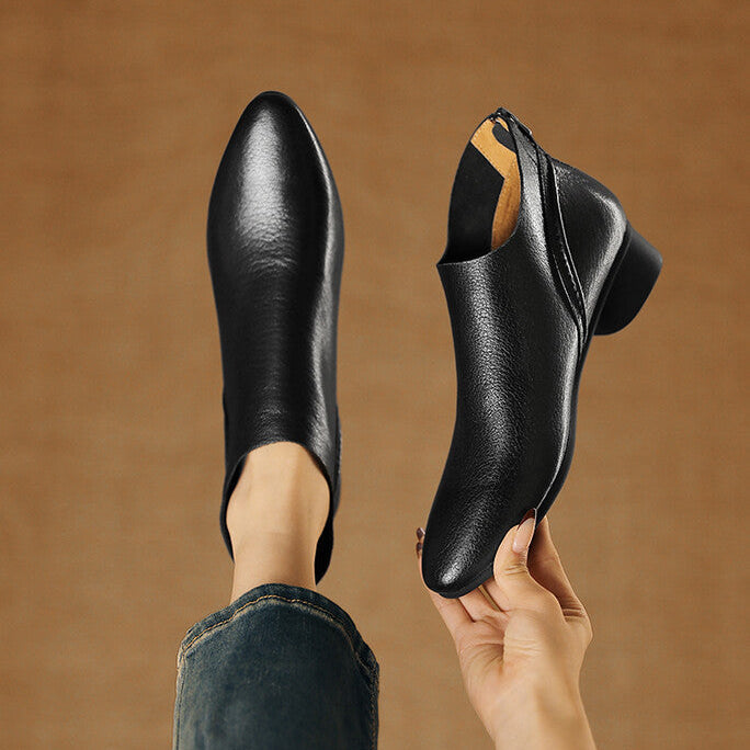 Julia Genuine Leather Ankle Boots