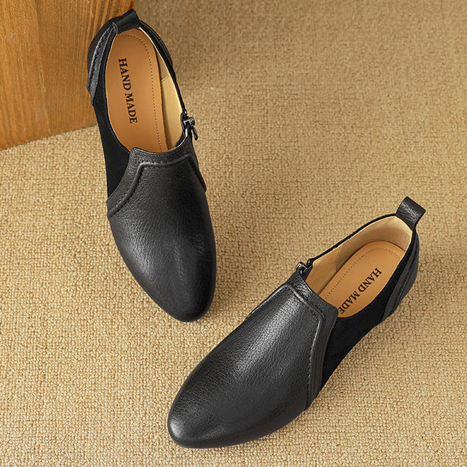 Talia Genuine Leather Flats