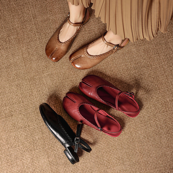 Carmela Genuine Leather Flats