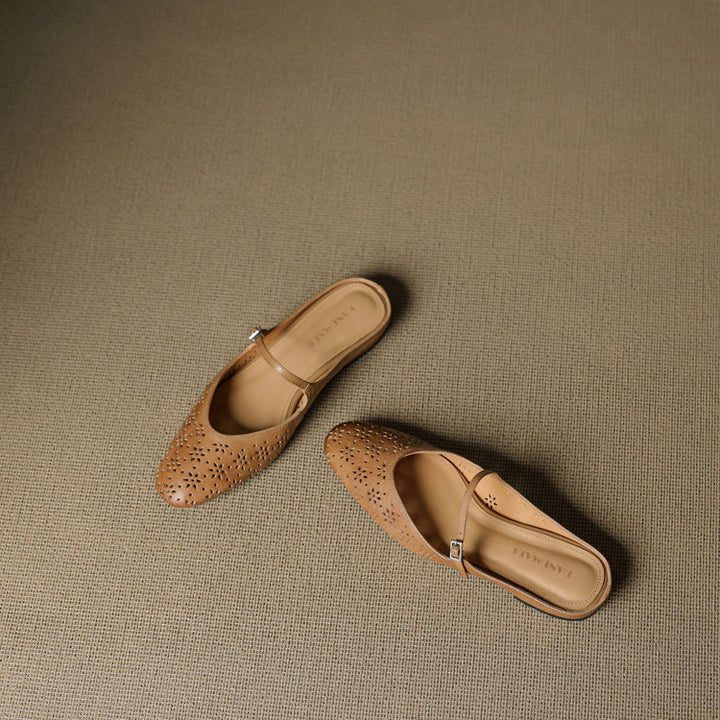 Alina Genuine Leather Mules
