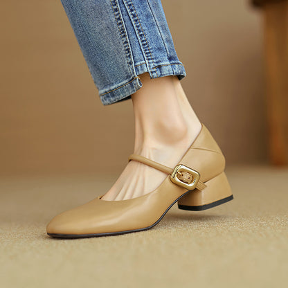 Vira Genuine Leather Heels