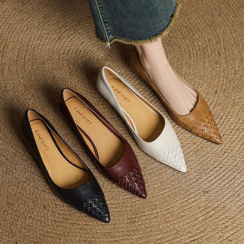 Vela Genuine Leather Flats
