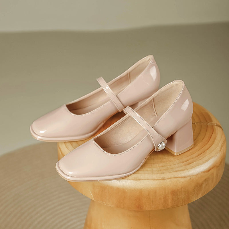 Nina Leather Heels