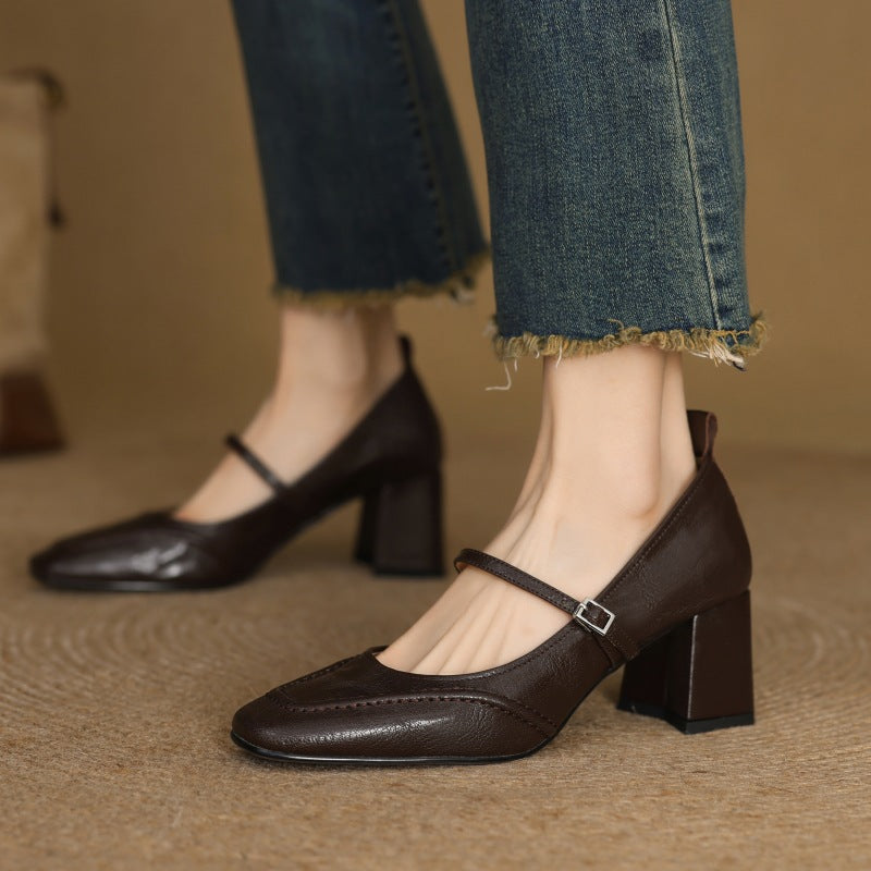Cadria Genuine Leather Heels