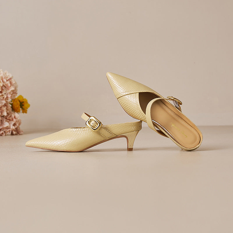 Maribelle Genuine Leather Heels