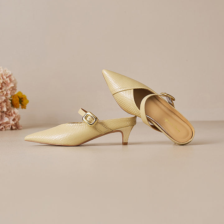 Maribelle Genuine Leather Heels