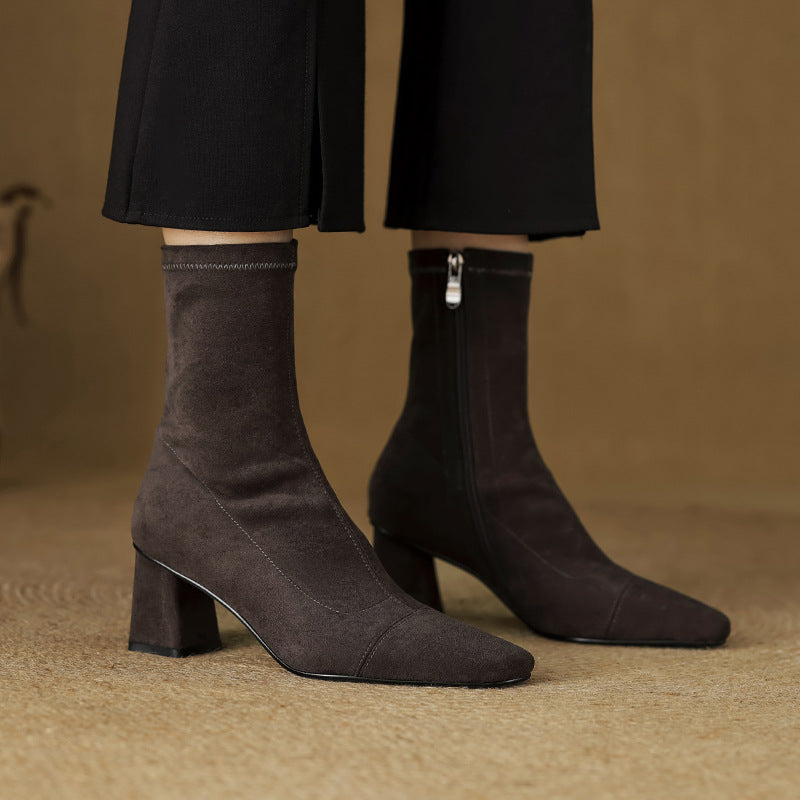 Sari Genuine Suede Boots