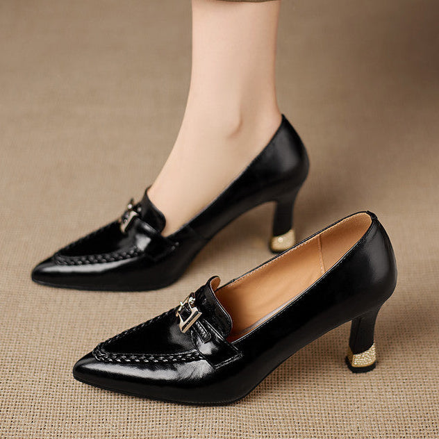 Eris Genuine Leather Heels