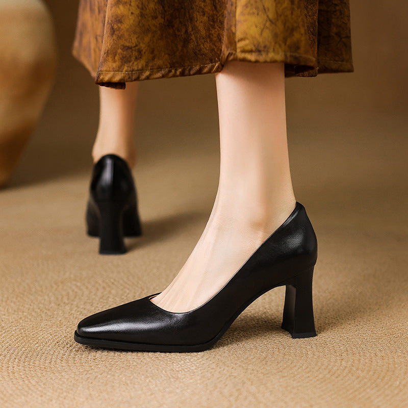 Marla Genuine Leather Heels