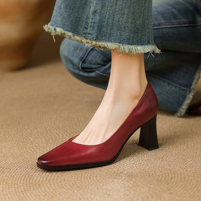 Marla Genuine Leather Heels