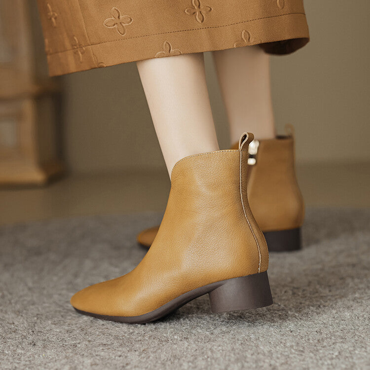 Anessa Genuine Leather Boots