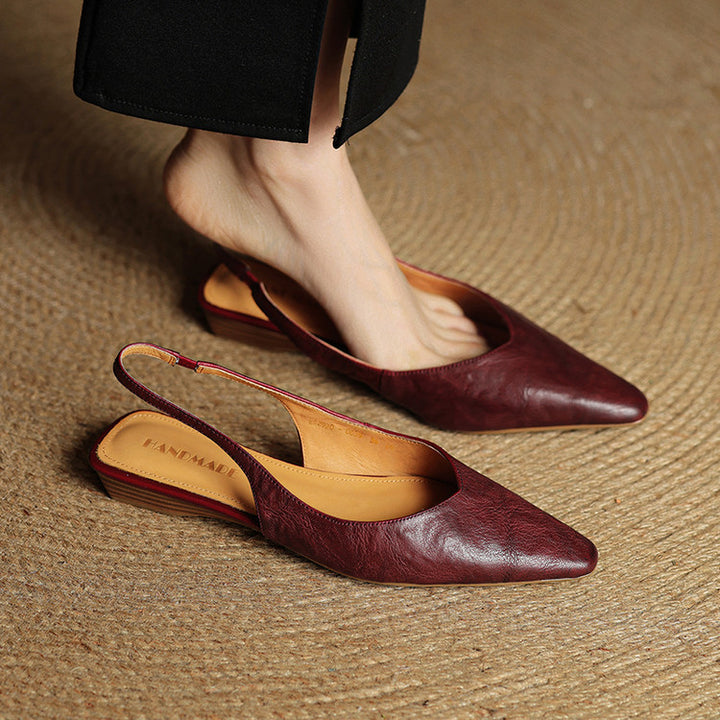 Leira Genuine Leather Mules
