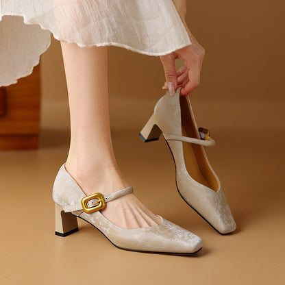 Nara Genuine Leather Heels