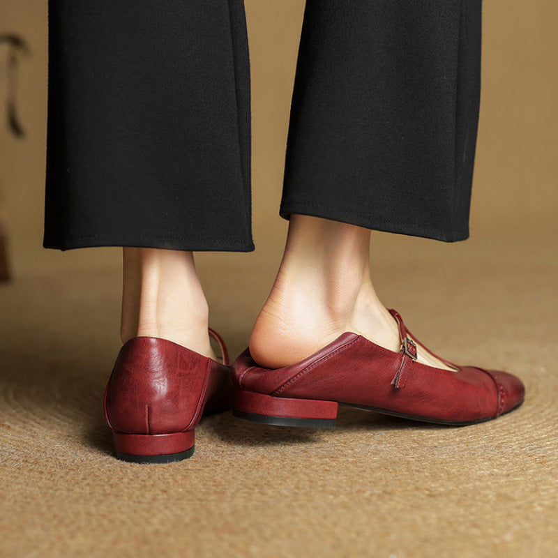 Jasmine Genuine Leather Flats