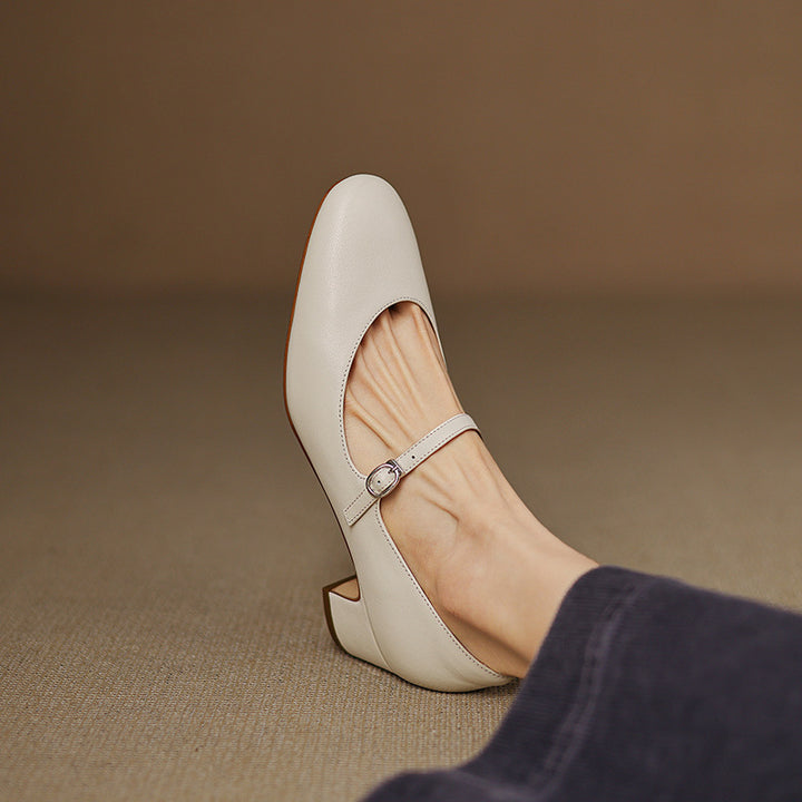 Arelis Genuine Leather Heels