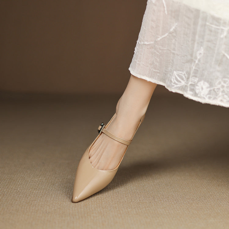 Elle Genuine Leather Heels
