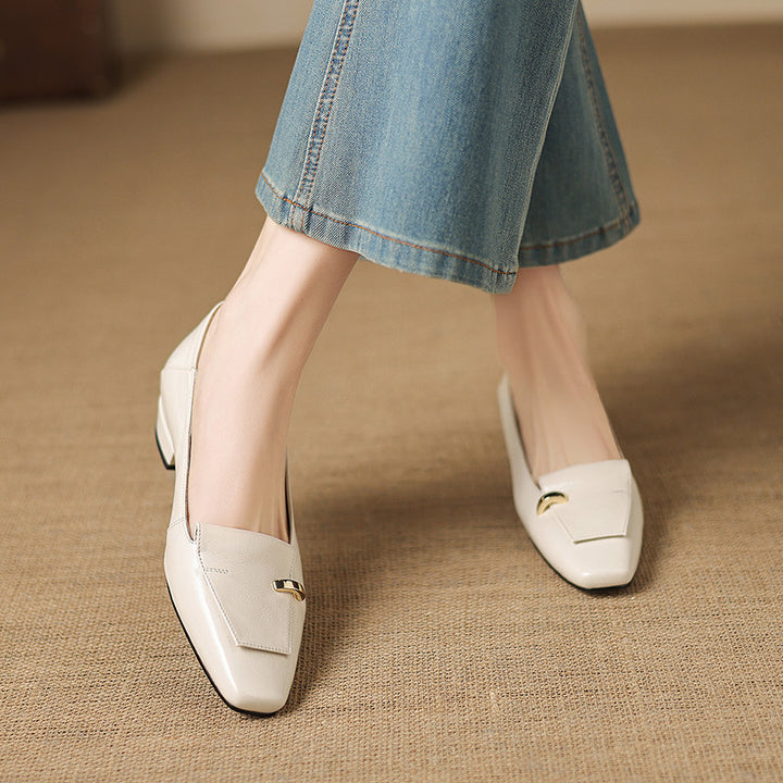 Luciana Genuine Leather Flats