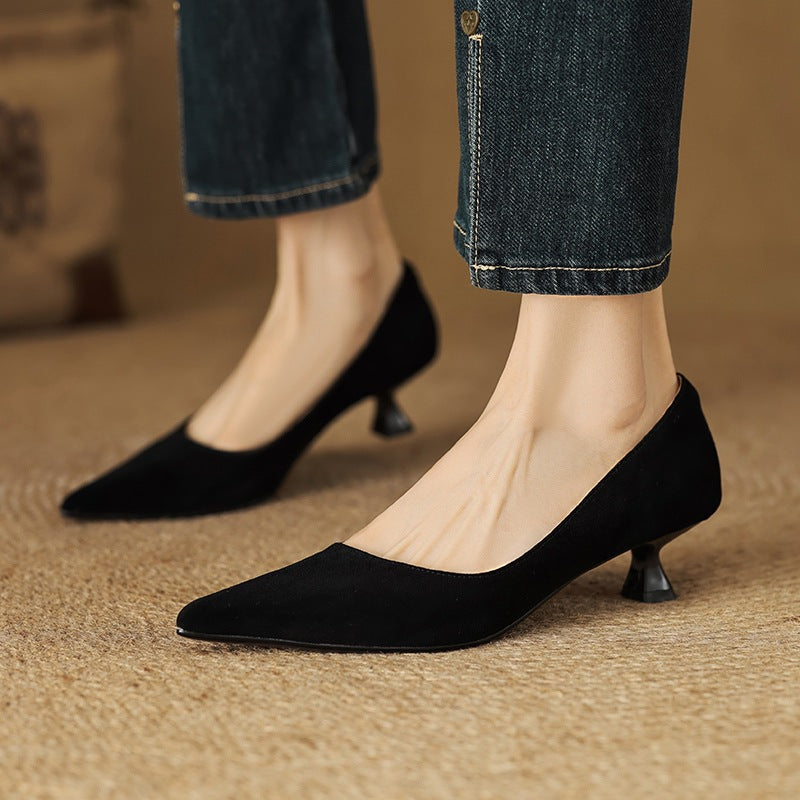 Orlen Genuine Suede Heels