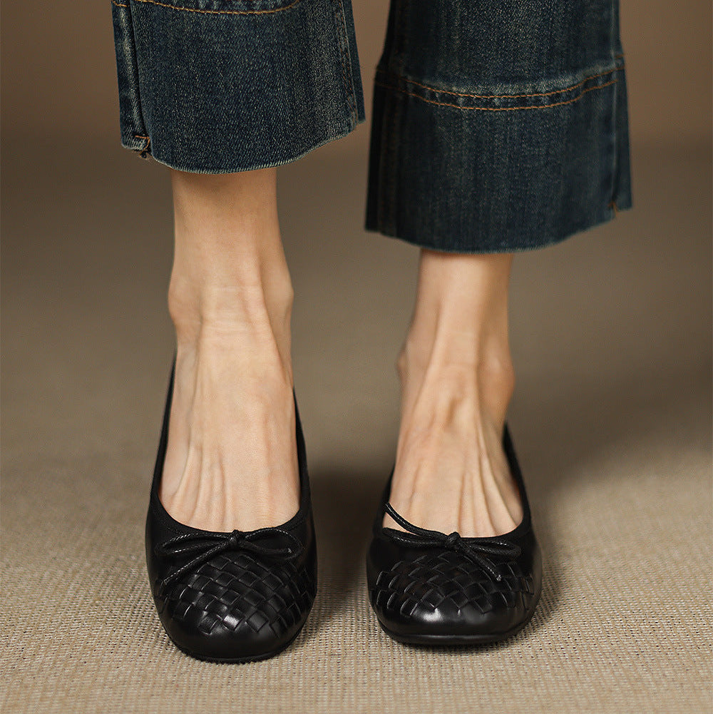 Vara Genuine Leather Flats