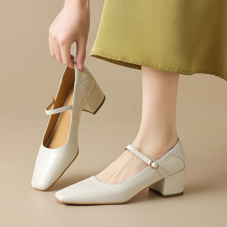 Kristen Genuine Leather Heels