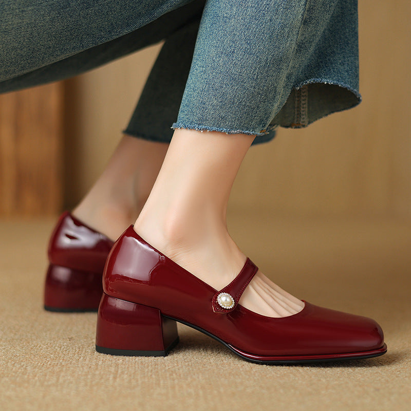 Cara Genuine Leather Heels